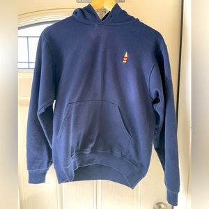 Navy Hoodie with a “40” bottle🤭